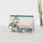 Katsushika Hokusai - Theehuis bij Koishikawa Kaart (Voorkant)