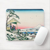 Katsushika Hokusai - Theehuis bij Koishikawa Muismat (Met muis)