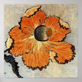 Katsushika Hokusai Ukiyo-e Woodcut Print - Poppies (Voorkant)