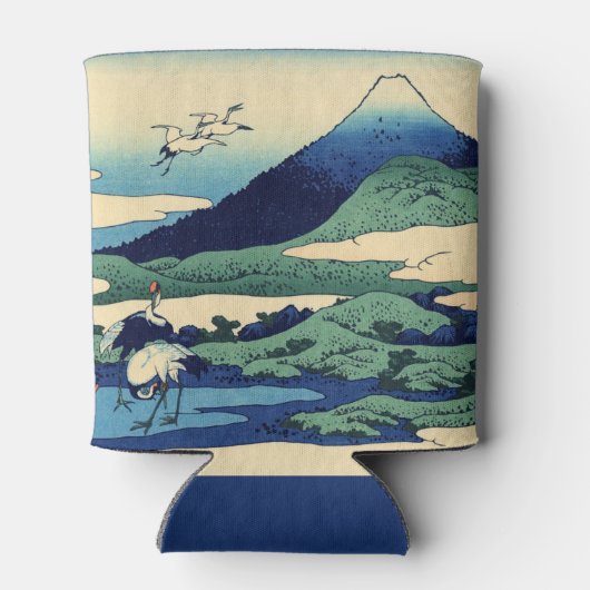 Katsushika Hokusai - Umegawa in de provincie Sagam Blikjeskoeler (Achterkant)