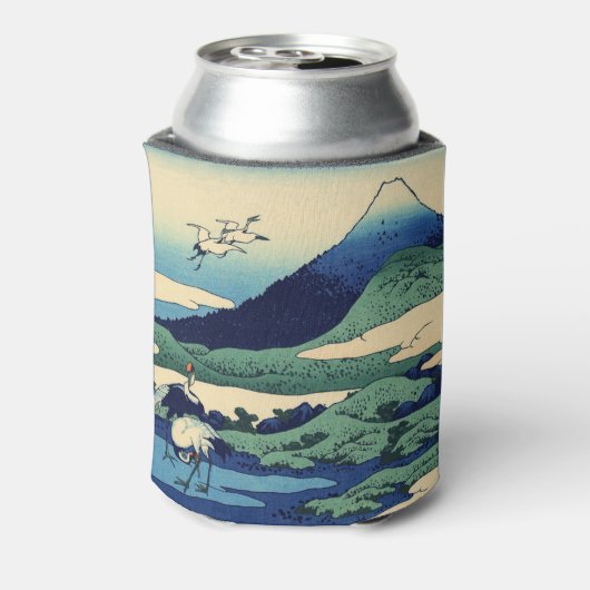 Katsushika Hokusai - Umegawa in de provincie Sagam Blikjeskoeler (Blikje Achterkant)