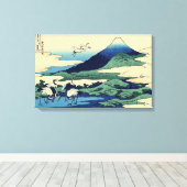 Katsushika Hokusai - Umegawa in de provincie Sagam Canvas Afdruk (Insitu (Houten vloer))