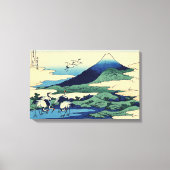 Katsushika Hokusai - Umegawa in de provincie Sagam Canvas Afdruk (Voorkant)