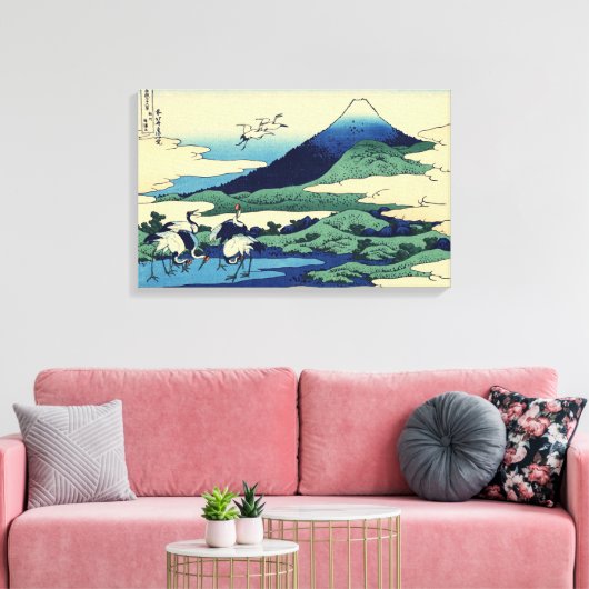 Katsushika Hokusai - Umegawa in de provincie Sagam Canvas Afdruk (Insitu (Woonkamer))