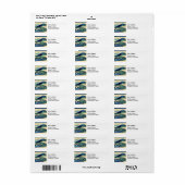 Katsushika Hokusai - Umegawa in de provincie Sagam Etiket (Full Sheet)