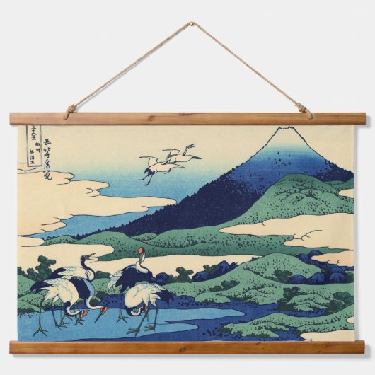 Katsushika Hokusai - Umegawa in de provincie Sagam Hangend Wandkleed (Voorkant)