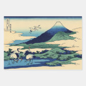 Katsushika Hokusai - Umegawa in de provincie Sagam Inpakpapier Vel (Voorkant)