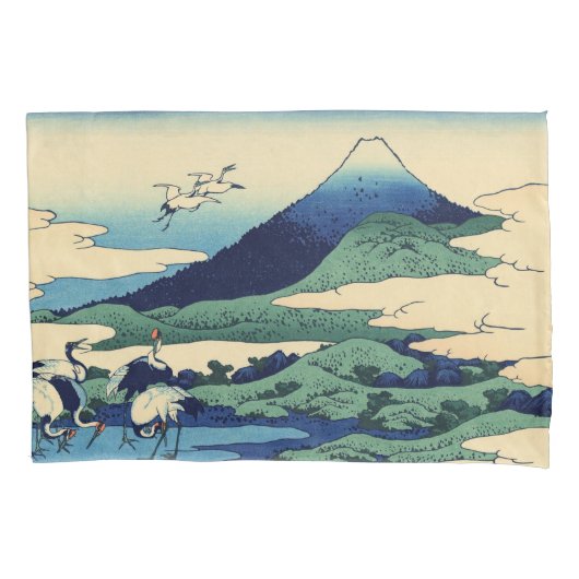 Katsushika Hokusai - Umegawa in de provincie Sagam Kussensloop (Voorkant)
