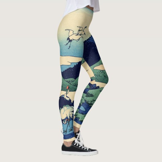 Katsushika Hokusai - Umegawa in de provincie Sagam Leggings (Rechts)