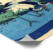 Katsushika Hokusai - Umegawa in de provincie Sagam Poster (Hoek)