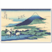 Katsushika Hokusai - Umegawa in de provincie Sagam Sticker (Voorkant)
