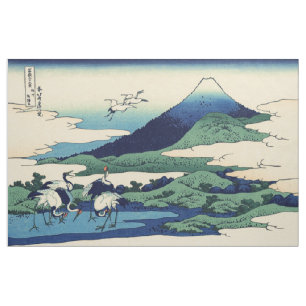 Katsushika Hokusai - Umegawa in de provincie Sagam Stof