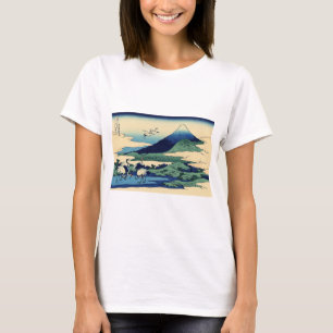 Katsushika Hokusai - Umegawa in de provincie Sagam T-shirt