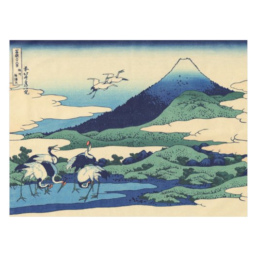 Katsushika Hokusai - Umegawa in de provincie Sagam Tafelkleed (Voorkant (Horizontaal))