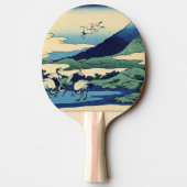 Katsushika Hokusai - Umegawa in de provincie Sagam Tafeltennisbatje (Achterkant)