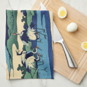 Katsushika Hokusai - Umegawa in de provincie Sagam Theedoek (Quarter Fold)