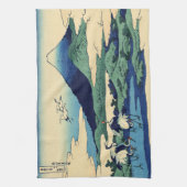 Katsushika Hokusai - Umegawa in de provincie Sagam Theedoek (Verticaal)