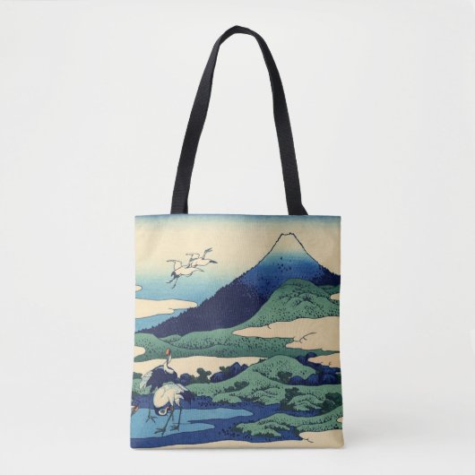 Katsushika Hokusai - Umegawa in de provincie Sagam Tote Bag (Voorkant)