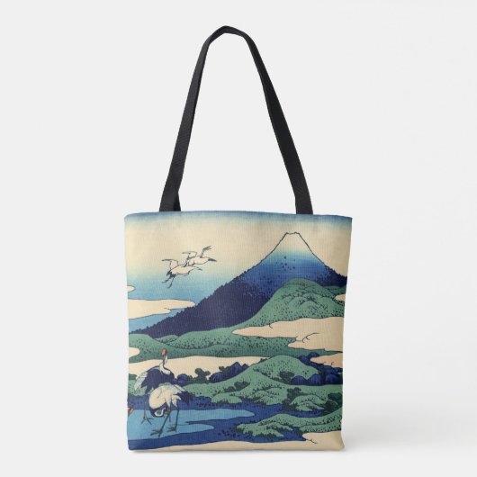 Katsushika Hokusai - Umegawa in de provincie Sagam Tote Bag (Achterkant)