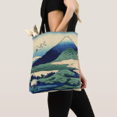 Katsushika Hokusai - Umegawa in de provincie Sagam Tote Bag (Dichtbij)