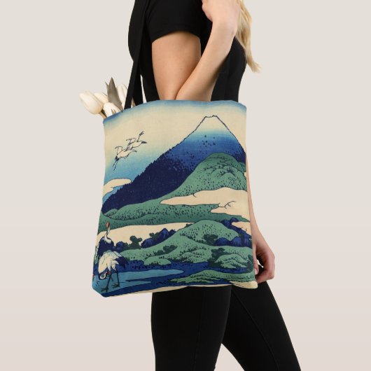 Katsushika Hokusai - Umegawa in de provincie Sagam Tote Bag (Dichtbij)