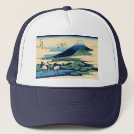 Katsushika Hokusai - Umegawa in de provincie Sagam Trucker Pet