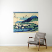 Katsushika Hokusai - Umegawa in de provincie Sagam Wandkleed (In Situ (horizontaal))