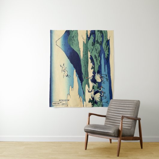 Katsushika Hokusai - Umegawa in de provincie Sagam Wandkleed (In situ)