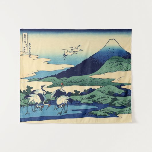 Katsushika Hokusai - Umegawa in de provincie Sagam Wandkleed (Voorkant (horizontaal))