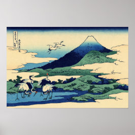 Katsushika Hokusai - Umegawa in Sagami provincie Poster