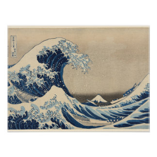 Katsushika Hokusai,Under the Wave off Kanagawa  Perfect Poster