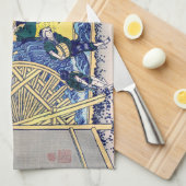 Katsushika Hokusai - Watermill te Onden Theedoek (Quarter Fold)