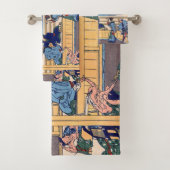 Katsushika Hokusai - Yoshida op de Tokaido Bad Handdoek (Insitu)