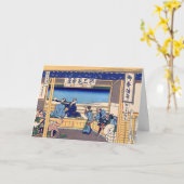 Katsushika Hokusai - Yoshida op de Tokaido Kaart (Gele Bloem)