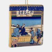 Katsushika Hokusai - Yoshida op de Tokaido Keramisch Ornament (Rechts)