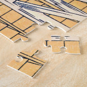 Katsushika Hokusai - Yoshida op de Tokaido Legpuzzel (Zijkant)