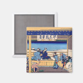 Katsushika Hokusai - Yoshida op de Tokaido Magneet (Voorkant / Achterkant)