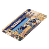 Katsushika Hokusai - Yoshida op de Tokaido Magneet (Linkerzijde)