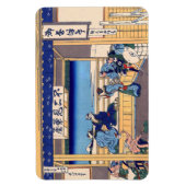 Katsushika Hokusai - Yoshida op de Tokaido Magneet (Verticaal)