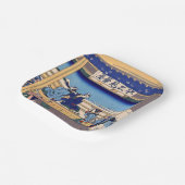 Katsushika Hokusai - Yoshida op de Tokaido Papieren Bordje (Gebogen)