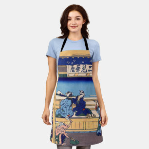 Katsushika Hokusai - Yoshida op de Tokaido Schort
