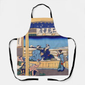 Katsushika Hokusai - Yoshida op de Tokaido Schort (Voorkant)