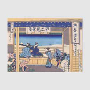 Katsushika Hokusai - Yoshida op de Tokaido Tissuepapier