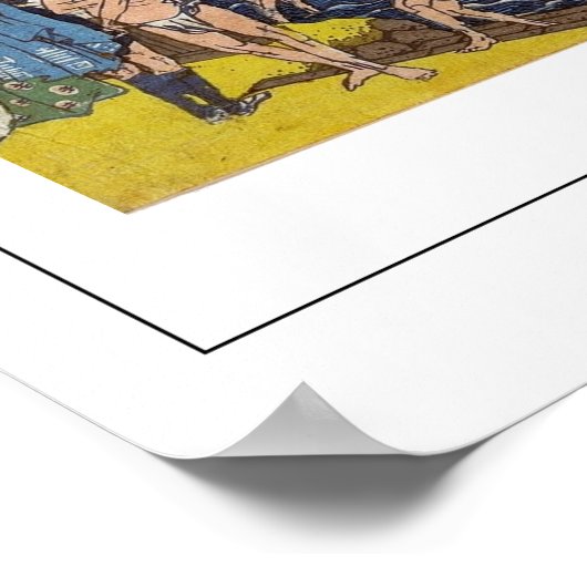 Katsushika Hokusai Zedign Art Poster #140 (Hoek)