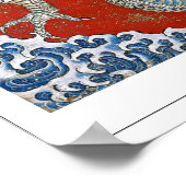 Katsushika Hokusai Zedign Art Poster 3 (Hoek)