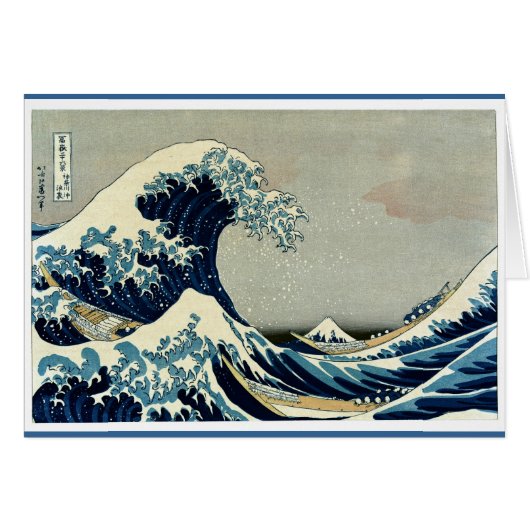 Katsushika Hokusai's De Grote Golf van Kanagawa (Voorkant Horizontaal)