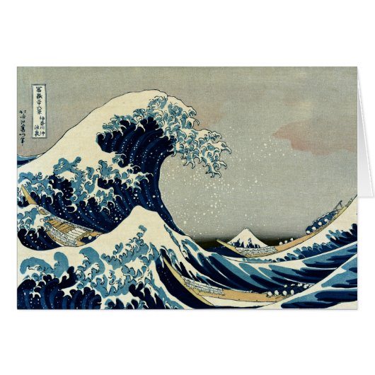 Katsushika Hokusai's De Grote Golf van Kanagawa (Voorkant Horizontaal)