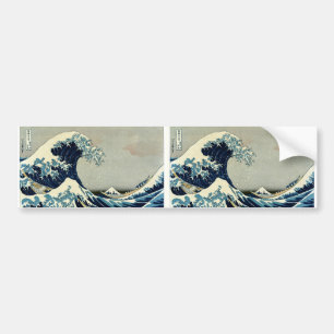 Katsushika Hokusai's De Grote Golf van Kanagawa Bumpersticker