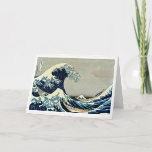 Katsushika Hokusai's De Grote Golf van Kanagawa Kaart