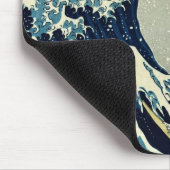 Katsushika Hokusai's De Grote Golf van Kanagawa Muismat (Hoek)